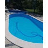 Ovalni montažni bazen GRE ukopni - set (dubina 1,5m)